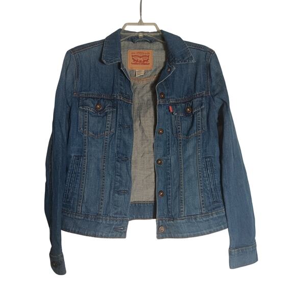 Levi's denim trucker jacket size S 100% Cotton - Picture 1 of 3